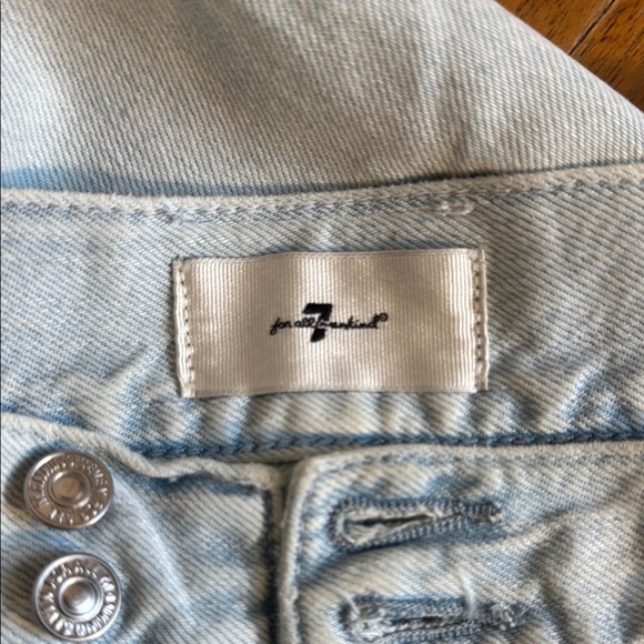 NWOT 7 For All Mankind Light Blue Barrel Style Women's Jeans Isadora Size 28 - Picture 5 of 13